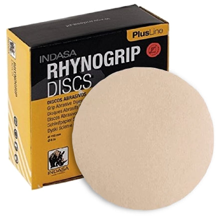 Indasa PlusLine Rhynogrip 6 Inch Solid Sanding Discs, 1