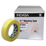 Indasa MTY Premium Yellow Masking Tape, 36mm, case