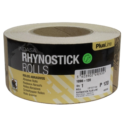 Indasa 2.75" PlusLine Rhynostick PSA Long Board Sanding Rolls, 1096 Series
