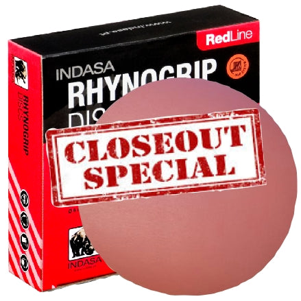 Indasa 11.25" RedLine Rhynogrip Solid Sanding Discs, 1500 Grit