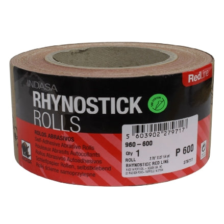 Indasa 2.75" RedLine Rhynostick PSA Sanding Rolls, 960 Series