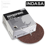 Indasa 5" Rhynofibre "A" Silver Resin Fibre Grinding Discs, 1000 Series