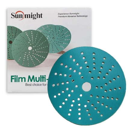 Sunmight 5" Film Multi-Hole Vacuum Grip Sanding Discs