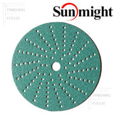 Sunmight 6" Film Multi-Hole Vacuum Grip Sanding Discs, 3