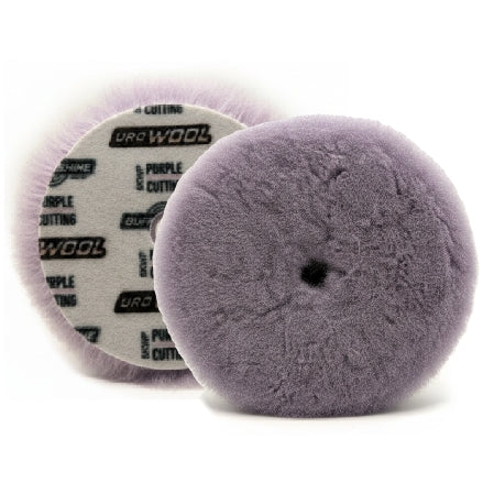 Buff and Shine 6" Uro Wool Purple 100% Knitted Wool Blend Pad, 6KWP