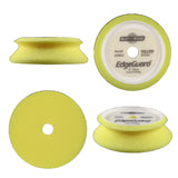Buff and Shine 3" EdgeGuard Foam Buff Pads, Yellow, Polishing, 334EG, 4