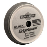 Buff and Shine 5" EdgeGuard Foam Buff Pad, Black, Final Finishing, 520EG