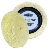 Buff & Shine 7.5" Center Ring Wool Cutting Pad, 4-Ply Twist, 753R