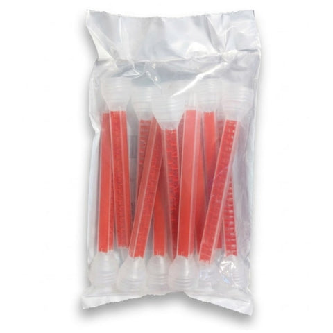 Fusor 401T Red Power Cartridge Mixing Tip with Integral Threads, 12-Pack, 3029956