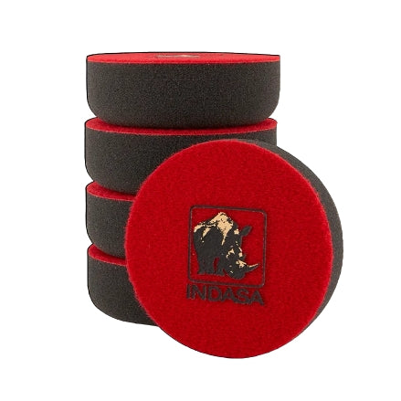 Indasa Autogloss Mop 3" Black Foam Soft Finishing Buff Pad, 5-Pack, 580189