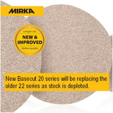 Mirka 4.5" Basecut PSA Sanding Rolls, 20-573 Series