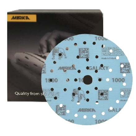 Mirka 6" Galaxy Multifit 50-Hole Grip Sanding Discs, FY-6MF Series