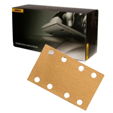 Mirka 3" x 5" Gold 8-Hole Grip Vacuum File Board, 23-688 Series