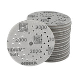 Mirka Iridium Soft 5" Multifit Grip Dry Sanding Discs, 24-5MF Series, 2