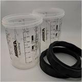 Mirka Outer Cup with Collar 2-Pack for Paint Cup Systems, 400ml