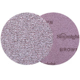 Sunmight Flexible Film 6" Solid Grip Discs, Brown (240-320 grit), 60212