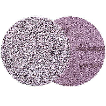 Sunmight Flexible Film 6" Solid Grip Discs, Brown (240-320 grit), 60212