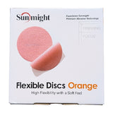 Sunmight Flexible Film 6" Solid Grip Discs, Orange (1200-1500 grit), 60222, 4