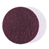 Sunmight 6" Grip Nonwoven Abrasive Scuff Grip Discs, Very Fine (Maroon), front and back