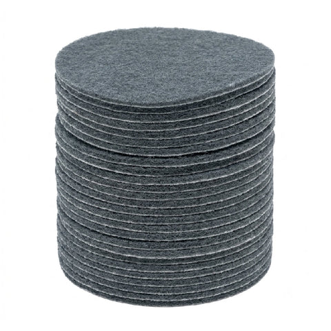 Sunmight 6" Grip Nonwoven Abrasive Scuff Grip Discs, Ultra Fine (Gray), 25 discs stacked