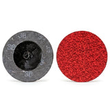 Sunmight 3" Quick Change Ceramic Locking Discs, R-Type, 36 grit discs, front and back