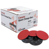 Sunmight 3" Quick Change Ceramic Locking Discs, R-Type, box and discs