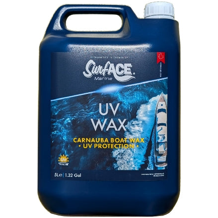 Surf-ACE Marine UV Wax - Carnauba Boat Speed Wax, 5L, M-80005