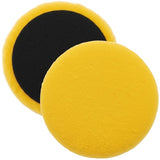 Surf-ACE 6" XC-15 Gold Micro-Wool Grip Buff Pad front and back image, 90014, 2