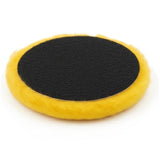 Surf-ACE 6" XC-15 Gold Micro-Wool Grip Buff Pad, side bottom view, 90014, 3