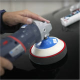 Person using a polisher on a car surface applying Surf-ACE P-40