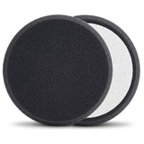 Surf-ACE 7" P40 Finishing Black Foam Grip Buff Pad, 2-Pack, MB33003