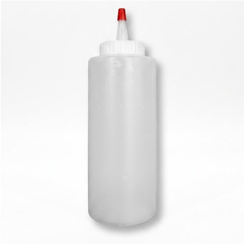 Dispenser Bottle, Wide Mouth, HDPE, 12 Ounce