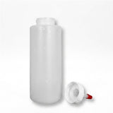 Dispenser Bottle, Wide Mouth, HDPE, 12 Ounce, 2