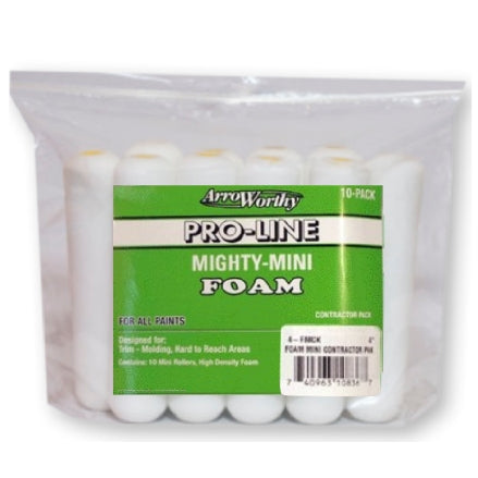 ArroWorthy Mighty Mini Foam Roller Covers, 4 Inch, 10-Pack, 4-FMCK