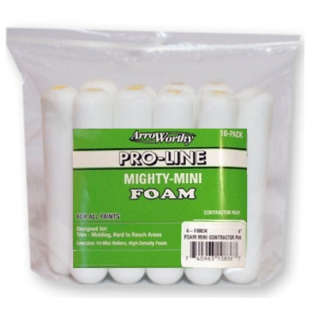 ArroWorthy Mighty Mini Foam Roller Covers, 6.5 Inch, 3/8" Nap, 10-Pack, 6.5-FMCK