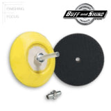 Buff and Shine 3" Flex Edge Backing Plate plus Adapter Kit, 300Y