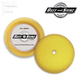 Buff and Shine 3" Mini Foam Yellow Medium Cutting Grip Pad, 2-Pack, 330G, 2