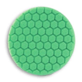 Buff and Shine 7.5" Center Ring Hex Face Foam, Green Polishing Pad, 640RH