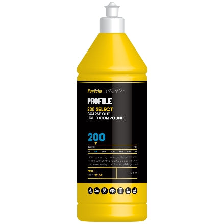 Farecla Profile 200 Select Coarse Cut Liquid Compound, 1 Liter, PRS101