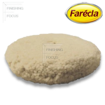 8-Inch Double-Sided Wool Buffing Pad – 4-PLY For Compound, Cutting & Polishing | 5/8" Center, Ideal For Detailing & Restoration