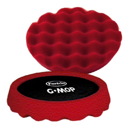 Farecla G Mop 8" Red Euro Foam Waffle Finishing Grip Pad, PRF801/32098