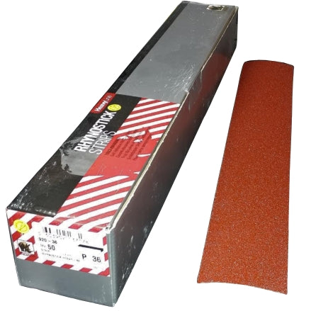 Indasa Rhynostick RedLine 2.75" x 16.5" PSA Sanding Board Strips, 920 Series