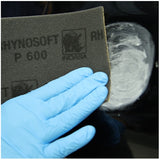Indasa Rhynosoft Pre-Cut Foam Hand Sanding Pads, Boxed Dispenser Rolls, 12
