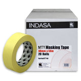 Indasa MTY Premium Yellow Masking Tape, 48mm, #563199, case