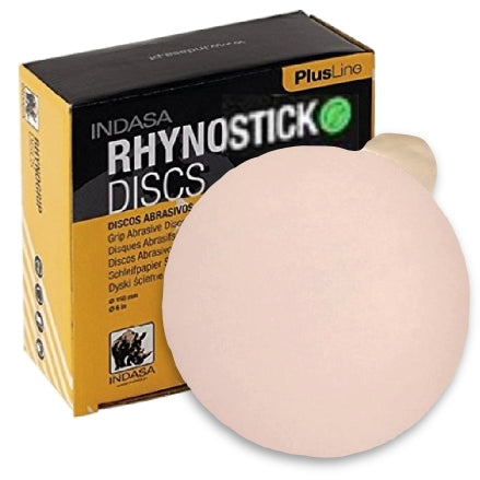 Indasa 6" Rhynostick PlusLine PSA Solid Sanding Discs, 120 Grit, 1060-120, Scratch and Dent