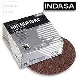 Indasa 7" Rhynofibre "A" Silver Resin Fibre Grinding Discs, 2000 Series, 2