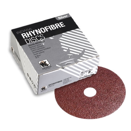 Indasa 5" Rhynofibre "A" Silver Resin Fibre Grinding Discs, 1000 Series