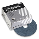 Indasa 7" Rhynofibre "Z" Silver Resin Fibre Grinding Discs, 50 Grit, 2200-50