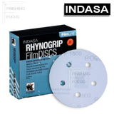 Indasa 5" 5-Hole FilmLine Rhynogrip Vacuum Sanding Discs, 7501F Series, 2