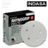 Indasa 5" Rhynogrip WhiteLine 5-Hole Vacuum Sanding Discs, 54 Series